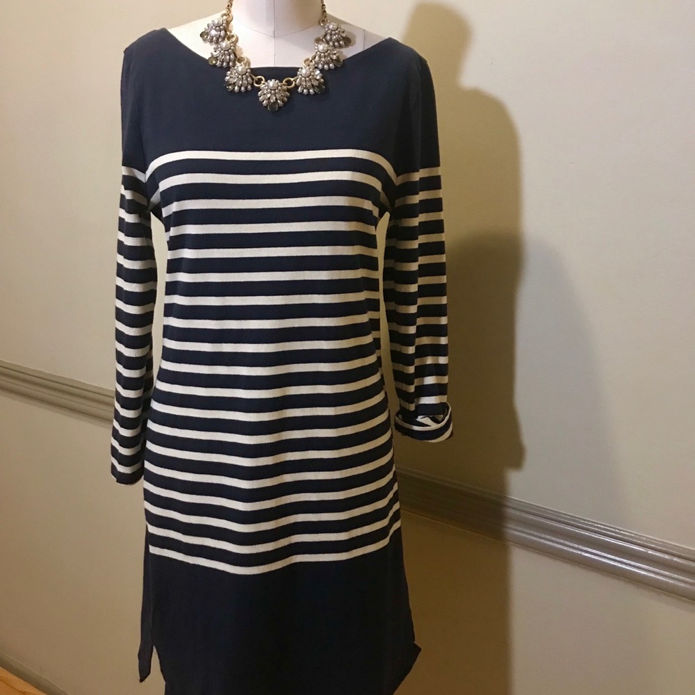 J. Crew striped cotton dress